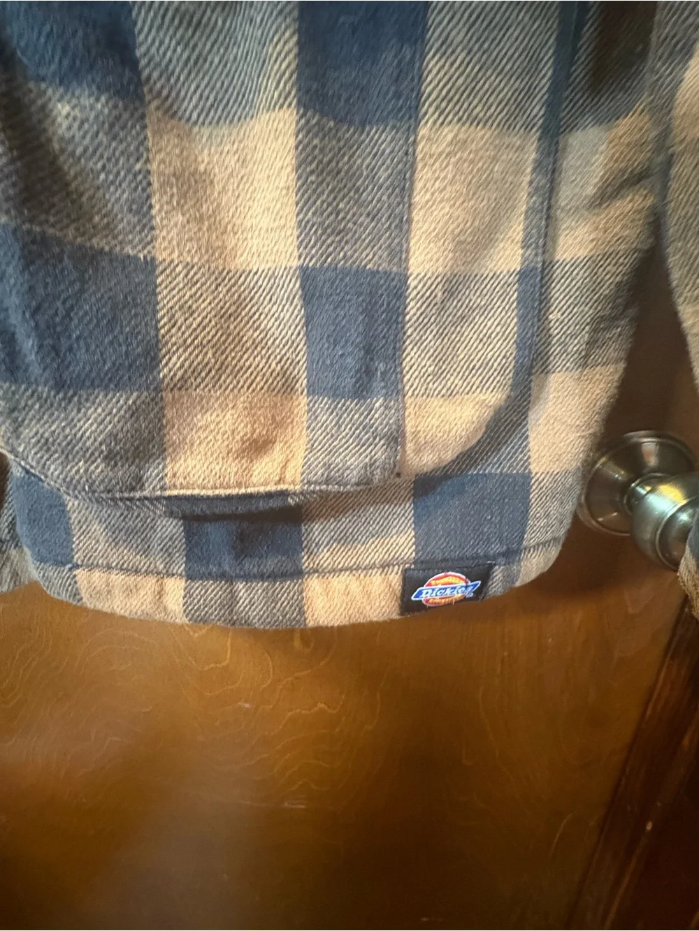 Dickies Brown and Black Plaid Sherpa-Lined Field Jacket